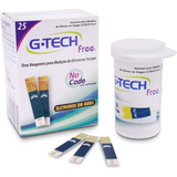 Tiras De Glicemia Free Com 25 Fitas Reagentes G-tech