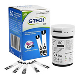 Tiras Glicemia C/ 50 Unid Fita Glicose G-tech Lite Auto Code