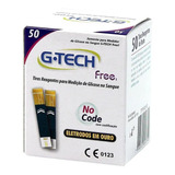 Tiras Reagentes G-tech Free 50 Unidades Medição De Diabetes