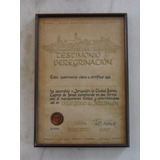 Titulo Antigo Espanhol Testimonio Peregrinacion Jerusalem 