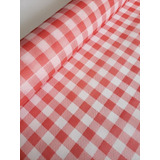 Tnt Estampado Festa Junina Xadrez Vermelho Mesa 1,4 X 4 Mts