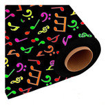 Tnt Estampado Notas Music Neon 3,00m X 1,40m Brilha Luz Negr