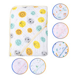 Toalha Banho Bebe Soft Fralda Capuz Estampada Menina Menino