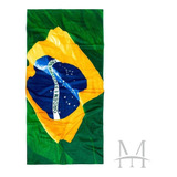 Toalha Banho E Praia Buettner Brasil Bandeira Copa Aveludada