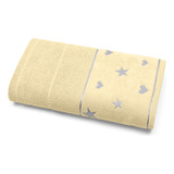 Toalha Banho Jacquard Felpa Sonhos Algodão Buettner Amarelo