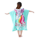 Toalha Banho Praia Infantil Criança Poncho Capuz Estampada