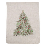 Toalha Caminho De Mesa Pinheiro Comprido Decoração Natal