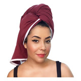 Toalha De Cabelo Anti Frizz Turbante Secagem Rapida Banho