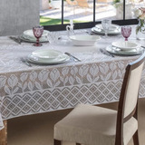 Toalha De Mesa De Renda, Tulipa Branca 1.60x2m + Brinde