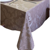 Toalha De Mesa Glamour Quadrada Jacquard 6 Lugares 1,80x1,80