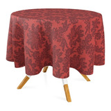Toalha De Mesa Jacquard Redonda 2,2m Diâmetro Várias Cores