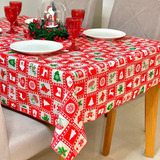 Toalha De Mesa Para Natal Retangular 6 Lugares 1,40 X 2,00
