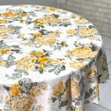 Toalha De Mesa Redonda 1,80 + Capa Para Tampo Giratorio 90cm