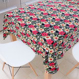 Toalha De Mesa Retangular Jacquard Estampado 6 Lugares