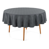 Toalha De Mesa Sempre Limpa Fácil Karsten Redonda 6 Lugares