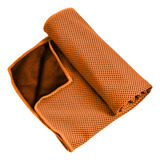 Toalha De Microfibra Esportiva Secagem Extra Rapida Laranja