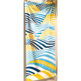 Toalha De Praia Aveludada 100% Algodão 1,52mx76cm