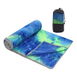 Toalha De Yoga Antiderrapante Tie Dye