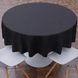 Toalha Mesa Redonda Veludo Vellus Preto Jogos Poker 1,40 Mts