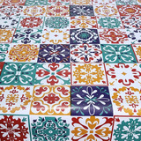 Toalha Mesa Térmica Impermeável Pvc Azulejo Color 1,40x2,20