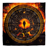 Toalha Para Tarot De Lucifer Ocultista Ocultismo Magia Tarô