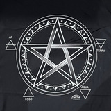 Toalha Pentagrama Preta 70cm Altar E