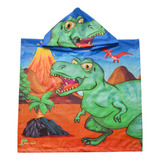 Toalha Poncho De Praia Piscina Infantil Com Capuz Estampada