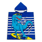 Toalha Poncho Infantil 100% Algodão Com Capuz Praia Piscina 