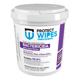 Toalha Umedecida Protect Wipes Bactericida Balde