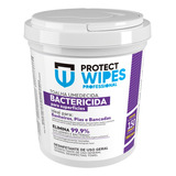 Toalha Umedecida Protect Wipes Bactericida Balde