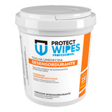 Toalha Umedecida Protect Wipes Desengordurante Balde C 150un