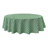 Toalha Xadrez Caipira Redonda 2,0m Festa Junina Arraiá