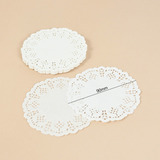 Toalhas De Mesa De Renda De Papel Redondo Branco [u]