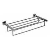 Toalheiro Rack Quadrado 80cm Inox