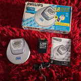 Toca Cd Player Discman 2001 Philips Az7901 C/ Caixa E Fonte