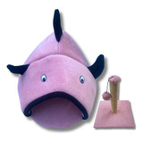 Toca Pet Cama Gato Caminha Cama Confortável Peixe Premium