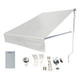 Toldo 2em1 Retrátil Comercio Completo 4,50x2,80 Tubos+braços