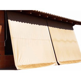 Toldo Modelo Cortina Sem Visor Com Tubos Completo 3,00x2,00