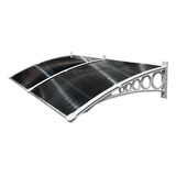 Toldo Policarbonato 1,40x0,70m P/ Portas E Janelas -completo