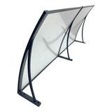 Toldo Policarbonato Translucido E Preto 50 X 120 Janela