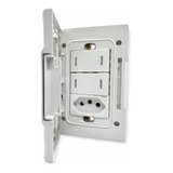 Tomada 20a + 2 Teclas Paralela Embutir A Prova D'agua Ip55 