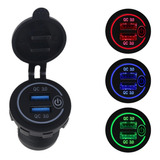 Tomada Carregador Veicular Usb 6.0a - 2 Saídas Turbo 