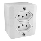 Tomada Dupla 2p+t Sistema X 10/20a Radial C/ Caixa Externa