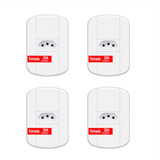 Tomada Fame 20 Amperes Linha Blanc Mais 2p+t 20a/250v -kit 4 Cor Branco