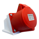 Tomada Industrial Sobrepor 3p+n+t 32a Decorlux 380/415v 6h Cor Vermelho