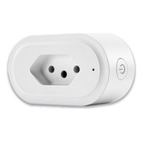 Tomada Inteligente Tw-br Wifi Novadigital 16a Medidor Consumo Energia Alexa Google Tuya Smart Life Bivolt Cor Branco