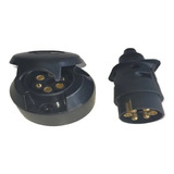 Tomada Macho Femea Engate Reboque 6 Pinos Plug Carreta Carro
