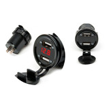Tomada P/ Fusca Itamar Usb 5v 3.1 Com Voltímetro 12v Digital