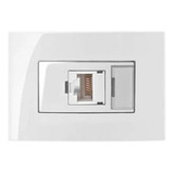 Tomada P/ Moveis Margirius Rj45 Branca Informática Nbr 14136 Cor Branco