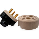 Tomada + Plug Macho 30a 380v Industrial Porcelana 2p+t 3pino